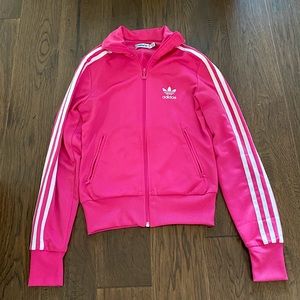 Pink Adidas Originals firebird jacket